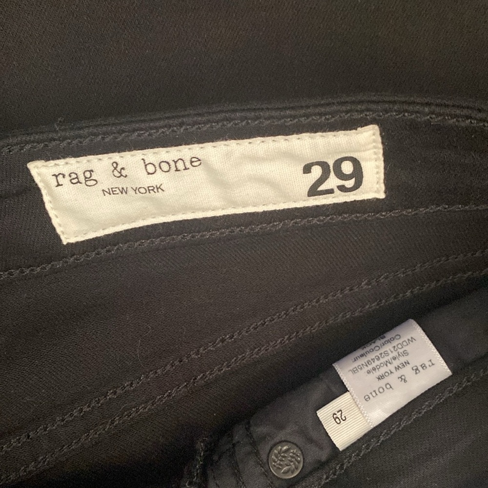 NWT Rag and Bone Black High Rise Ankle Flare  Jeans lowest price no offers - Picture 14 of 14